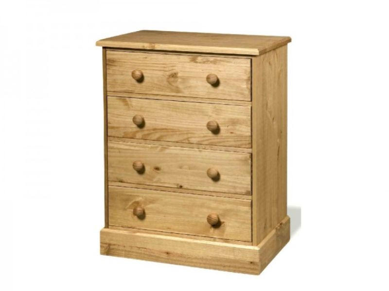 Core Cotswold 4 Drawer Pine Chest