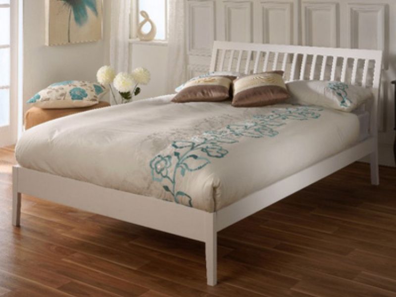Limelight Ananke 4ft Small Double White Wooden Bed Frame