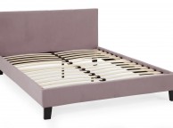 Serene Evelyn 4ft Small Double Lavender Fabric Bed Frame Thumbnail
