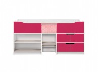 Birlea Paddington Cabin Bed White and Pink Thumbnail