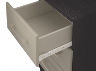 KT Halo Gloss Pale Grey 1 Drawer Bedside Pod Chest Thumbnail