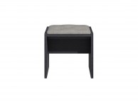 KT Geo Soft Grey And Black Dressing Table Stool Thumbnail