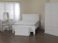 Sweet Dreams Asia 5ft Kingsize White Wooden Bed Frame Thumbnail