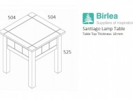 Birlea Santiago Lamp Table Thumbnail