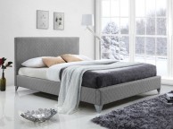 Time Living Brooklyn 4ft6 Double Grey Fabric Bed Frame Thumbnail