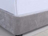 Flair Furnishings Rebecca 4ft6 Double Silver Fabric Ottoman Bed Frame Thumbnail