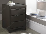 Kaydian Valencia Madras Brown Leather Bedside Thumbnail