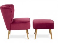 Serene Prestwick Ruby Fabric Chair And Stool Thumbnail