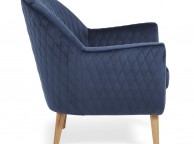 Serene Hamilton Blue Fabric Tub Chair Thumbnail