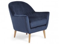 Serene Hamilton Blue Fabric Tub Chair Thumbnail