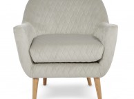 Serene Hamilton Silver Fabric Tub Chair Thumbnail