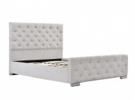 Sleep Design Buckingham 5ft Kingsize Grey Fabric Bed Frame Thumbnail