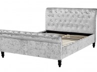 Sleep Design St James 5ft Kingsize Crushed Silver Velvet Bed Frame Thumbnail