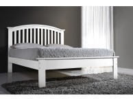 Flintshire Leeswood 4ft6 Double White Wooden Bed Thumbnail
