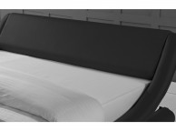 Sleep Design Madrid 5ft Kingsize Black Faux Leather Bed Frame Thumbnail