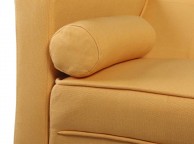 Sleep Design Boston Yellow Fabric Sofa Bed Thumbnail
