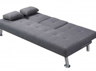 Sleep Design New York Grey Fabric Sofa Bed Thumbnail
