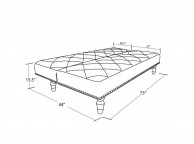 Sleep Design Charles Brown Faux Suede Sofa Bed Thumbnail