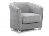 Sleep Design Endon Light Grey Fabric Tub Chair Thumbnail
