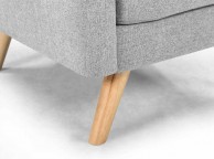 Sleep Design Blithfield Light Grey Fabric Chair And Footstool Thumbnail
