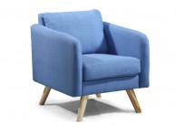 Sleep Design Longdon Sky Blue Fabric Chair Thumbnail