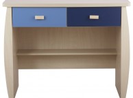 GFW Sydney 2 Drawer Desk with Blue Detailing Thumbnail