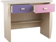 GFW Sydney 2 Drawer Desk Pink and Lilac Thumbnail