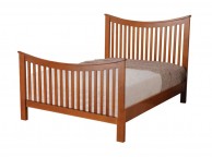 Sweet Dreams Vaughan 5ft Kingsize Wooden Bed Frame In Wild Cherry Thumbnail