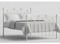 OBC Carie 4ft 6 Double Glossy Ivory Metal Bed Frame Thumbnail