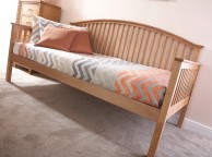 GFW Madrid 3ft Single Oak Finish Wooden Day Bed Thumbnail