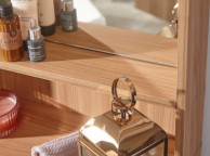 GFW Aspen Oak Finish Dressing Table And Mirror Thumbnail