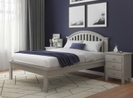 Flair Furnishings Justin 5ft Kingsize Grey Wooden Bed Frame Thumbnail