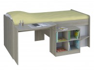 Kidsaw Pilot 3ft Single Wooden Cabin Bed In Elm Thumbnail