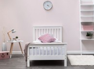 Sleep Design Adlington 3ft Single White Wooden Bed Frame Thumbnail