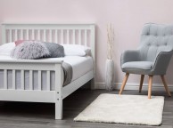 Sleep Design Adlington 5ft Kingsize White Wooden Bed Frame Thumbnail