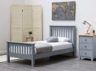 Sleep Design Adlington 3ft Single Grey Wooden Bed Frame Thumbnail