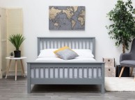 Sleep Design Adlington 4ft6 Double Grey Wooden Bed Frame Thumbnail