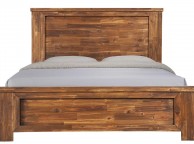 Sleep Design Plumley 4ft6 Double Caramel Wooden Bed Frame Thumbnail