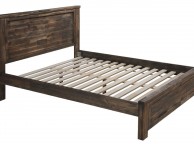 Sleep Design Plumley 4ft6 Double Teak Finish Wooden Bed Frame Thumbnail
