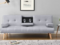 Sleep Design Brooklyn Grey Fabric Sofa Bed Thumbnail