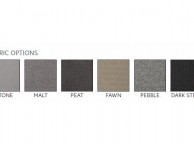 Sealy Messina 5ft Kingsize Fabric Headboard (Choice Of Colours) Thumbnail