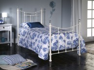 Limelight Metis 3ft Single Ivory Metal Bed Frame with Crystal Thumbnail