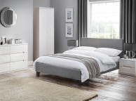 Julian Bowen Rialto 4ft6 Double Grey Fabric Bed Frame Thumbnail
