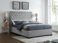 LPD Cavendish 5ft Kingsize Silver Grey Fabric Bed Frame Thumbnail