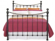 OBC Selkirk 4ft Small Double Solo Satin Black Metal Headboard Thumbnail
