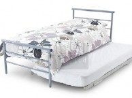 Metal Beds Guest Underbed 2ft6 (75cm) Small Single Silver Bed Frame Thumbnail