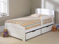 Friendship Mill Rainbow White 3ft by 5ft9 SHORT Single Wooden Bed Frame Thumbnail