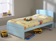 Friendship Mill Rainbow Blue Bed 3ft Single Wooden Bed Frame Thumbnail