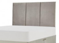 Metal Beds Ruby 3 Panel 5ft Kingsize Fabric Headboard (Choice Of Colours) Thumbnail