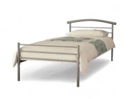 Serene Brennington 3ft Single Silver Metal Bed Frame Thumbnail